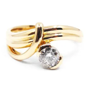 0.46ct Diamond Swirl Ring | Pre-Loved | 18K Yellow Gold