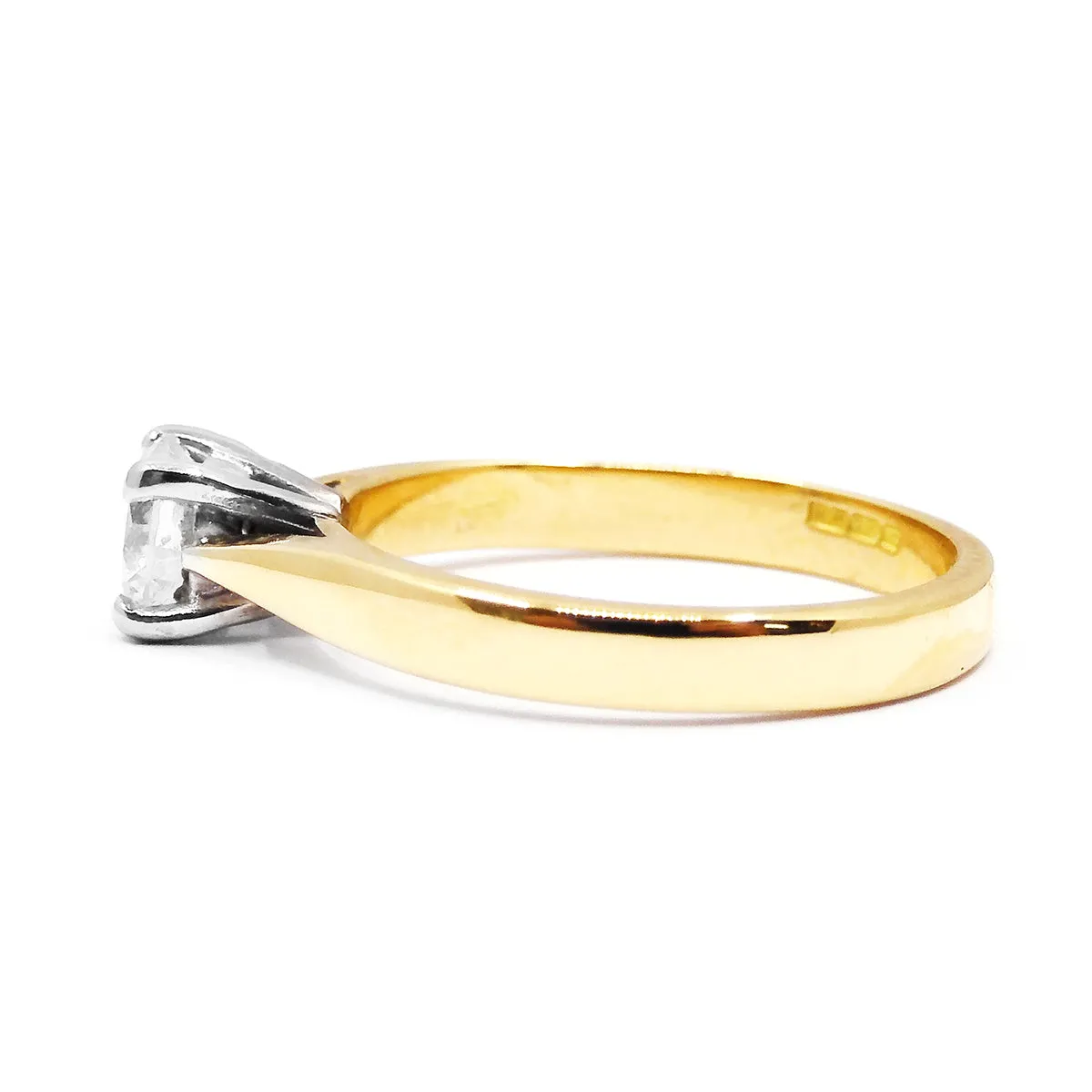 0.53ct Diamond Solitaire Ring | Pre-Loved | 18K Yellow Gold