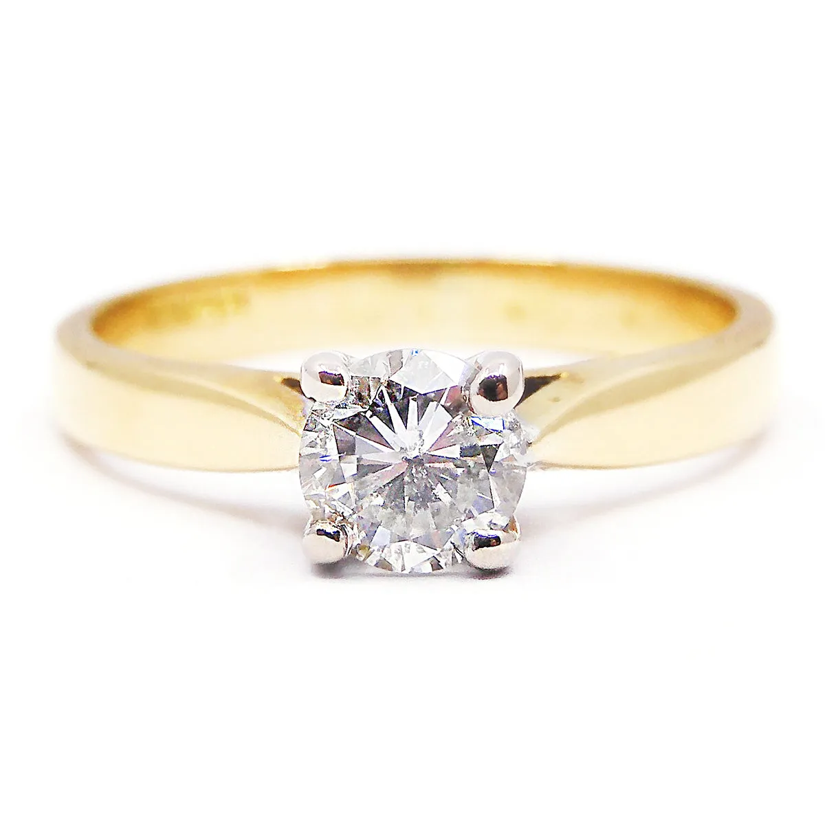 0.53ct Diamond Solitaire Ring | Pre-Loved | 18K Yellow Gold