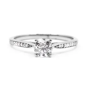 0.70ct Diamond Shoulder Set Ring | Pre-Loved | 9K White Gold