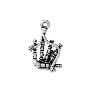 10 Pcs Tibetan Silver BAGPIPES 28mm x 17mm Charms Pendants, Lead & Nickel Free Metal Charms Pendants Beads