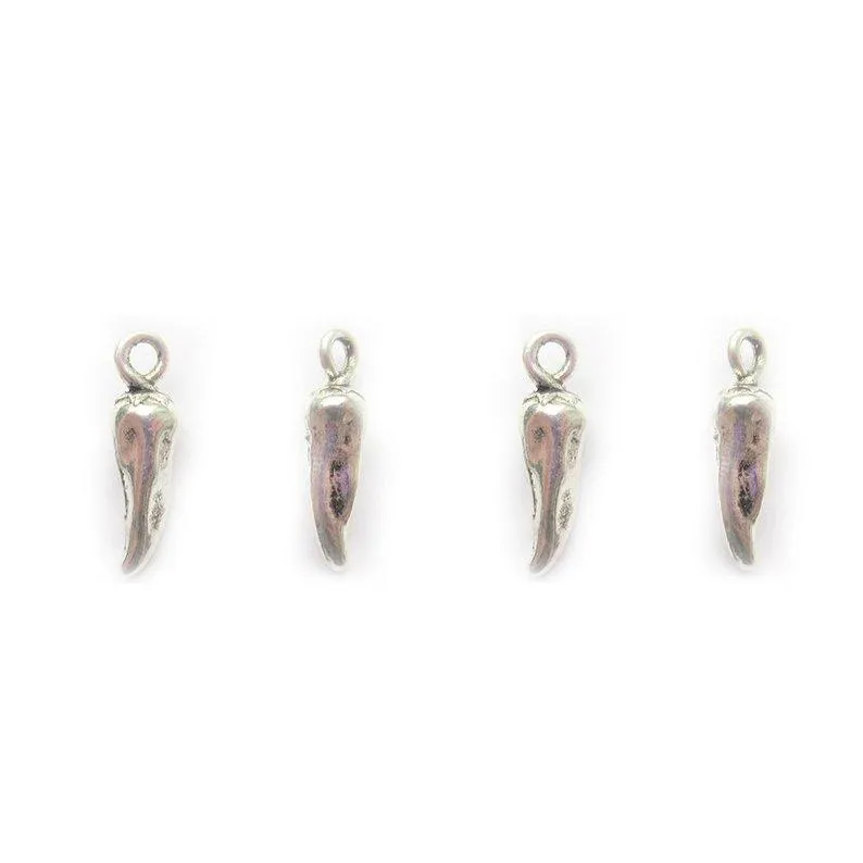 10 Pcs Tibetan Silver Jalapeno Chilli Pepper Food 19X5mm 3D Charms Pendants