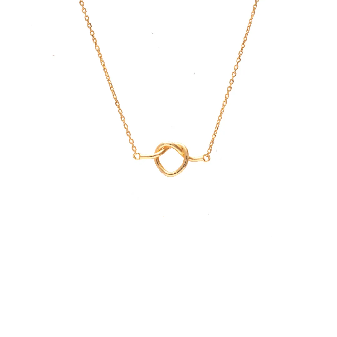 14kt Knot Necklace