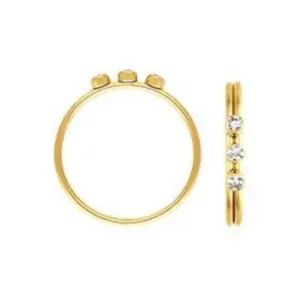 3 CZ Stacking Ring