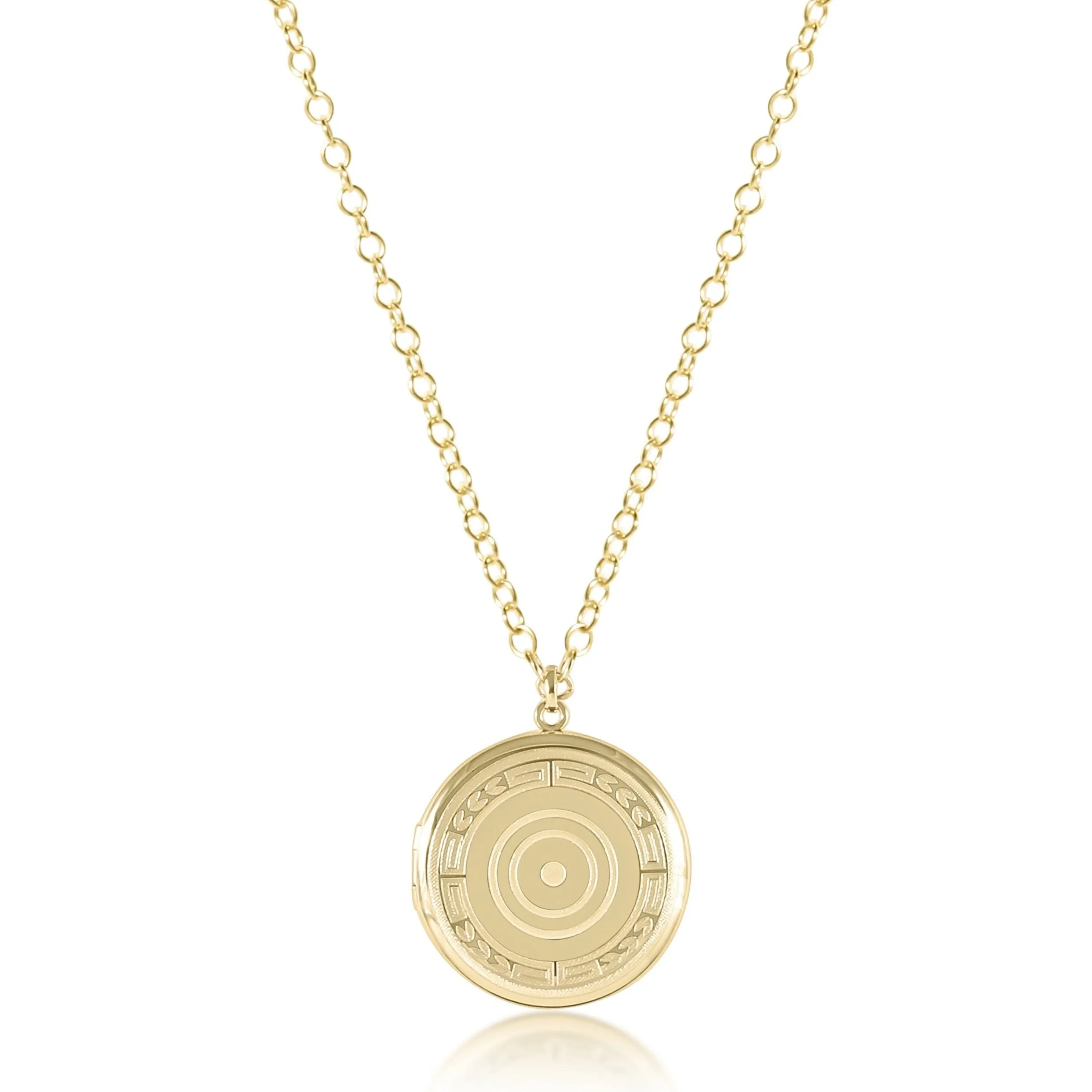 31" Necklace Gold - Cherish Large Gold Locket