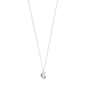 AFRODITTE recycled heart necklace | silver plated