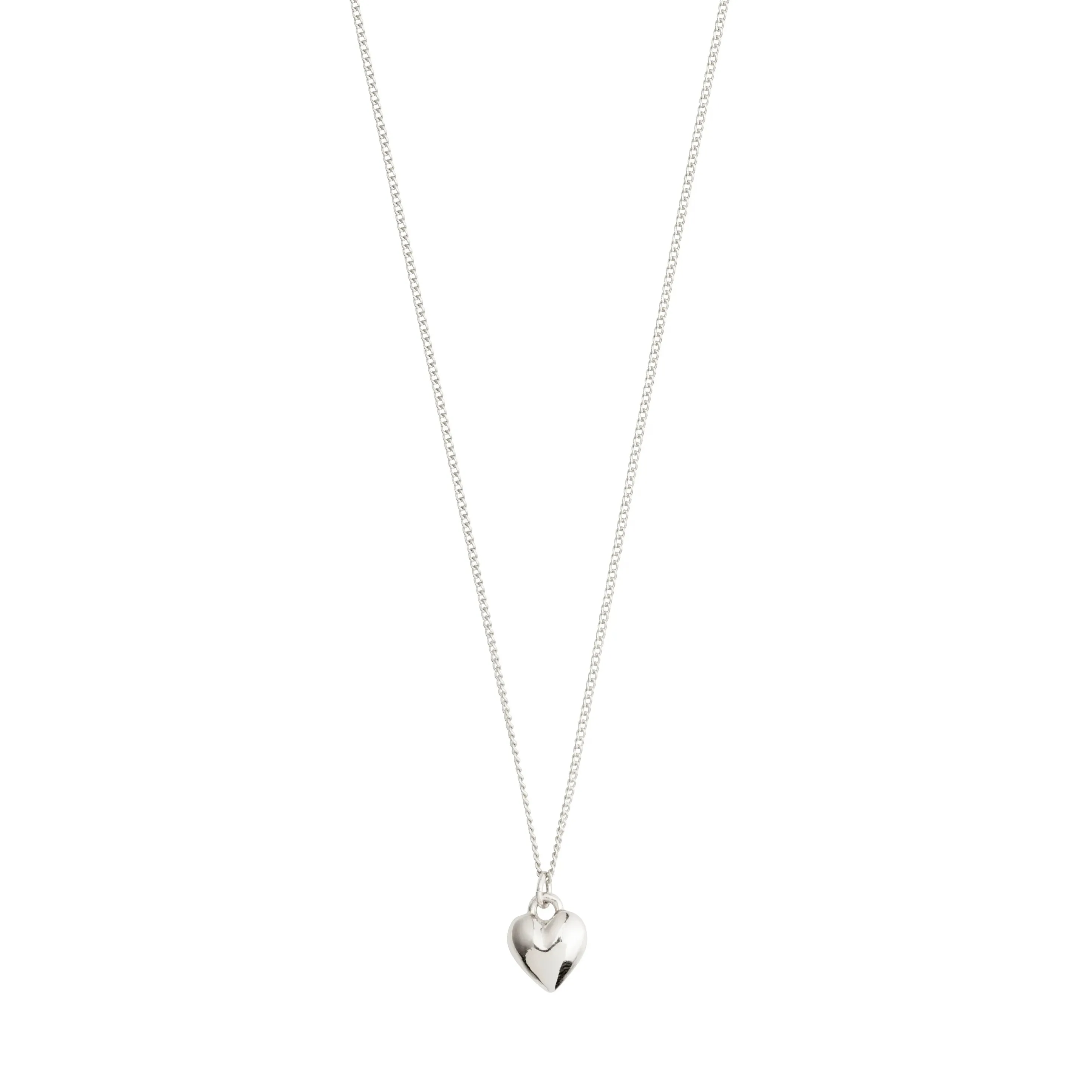 AFRODITTE recycled heart necklace | silver plated