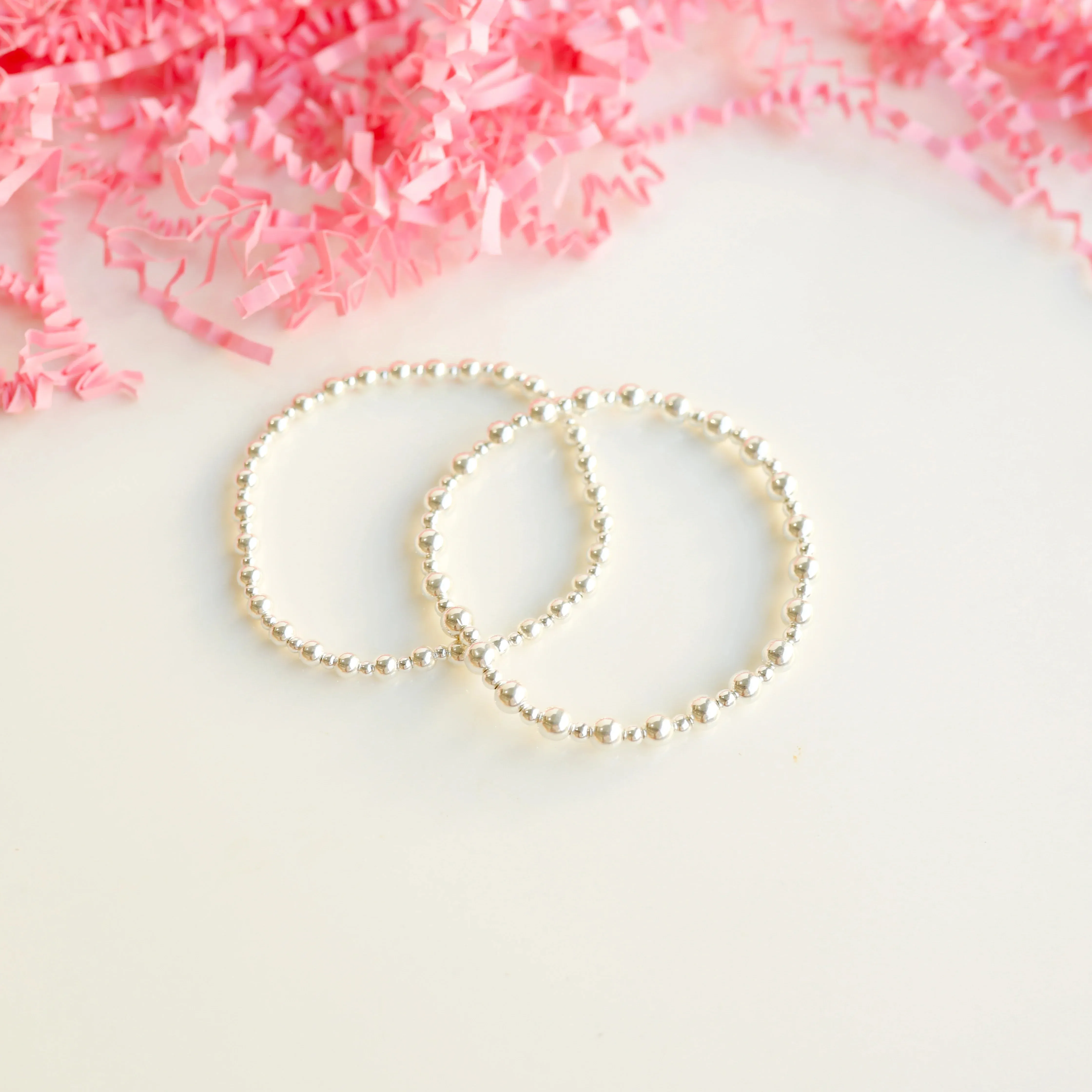 Beaded Blondes | Mini Katy Bracelet in Silver