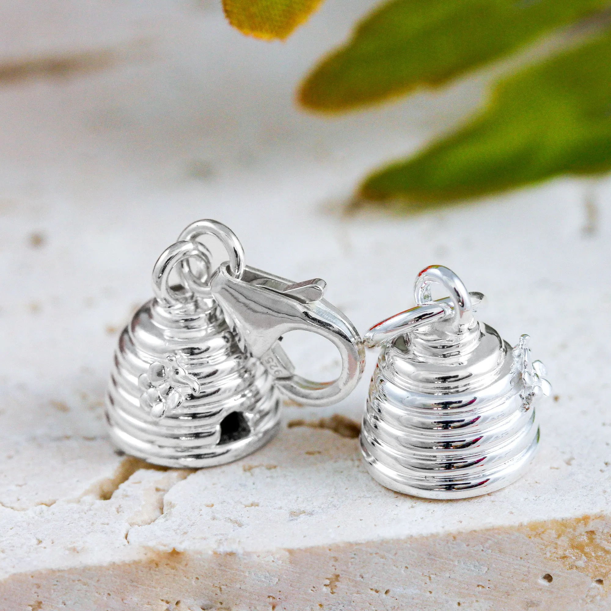 Beehive Silver Charm