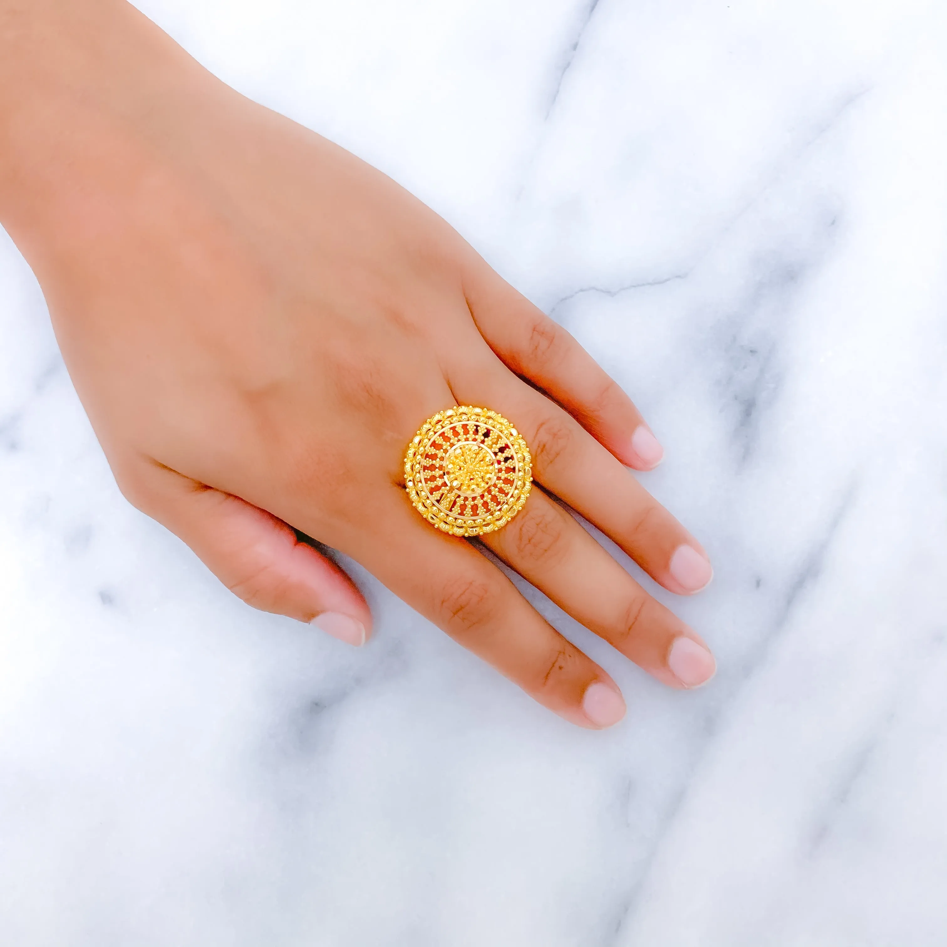 Blooming Flower Statement Ring