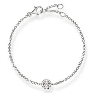 Bracelet Silver Ball Center