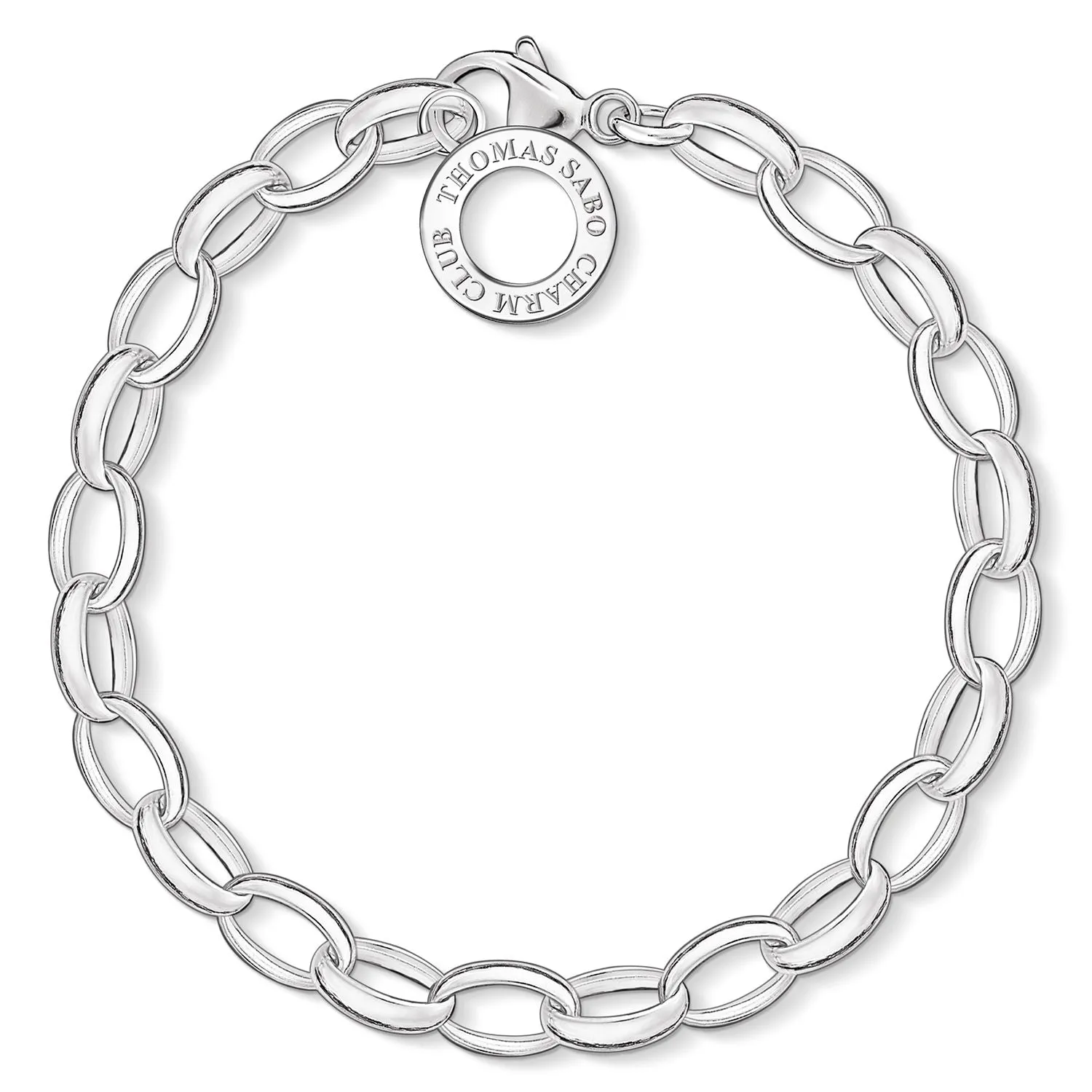 CHARM CLUB STERLING SILVER HEAVY BELCHER BRACELET