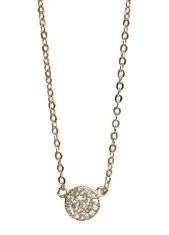 Classic Pave Circle Necklaces (STERLING)