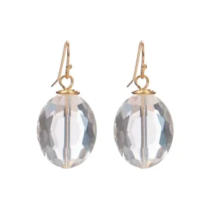 Clear Crystal With Top Wrap Earrings