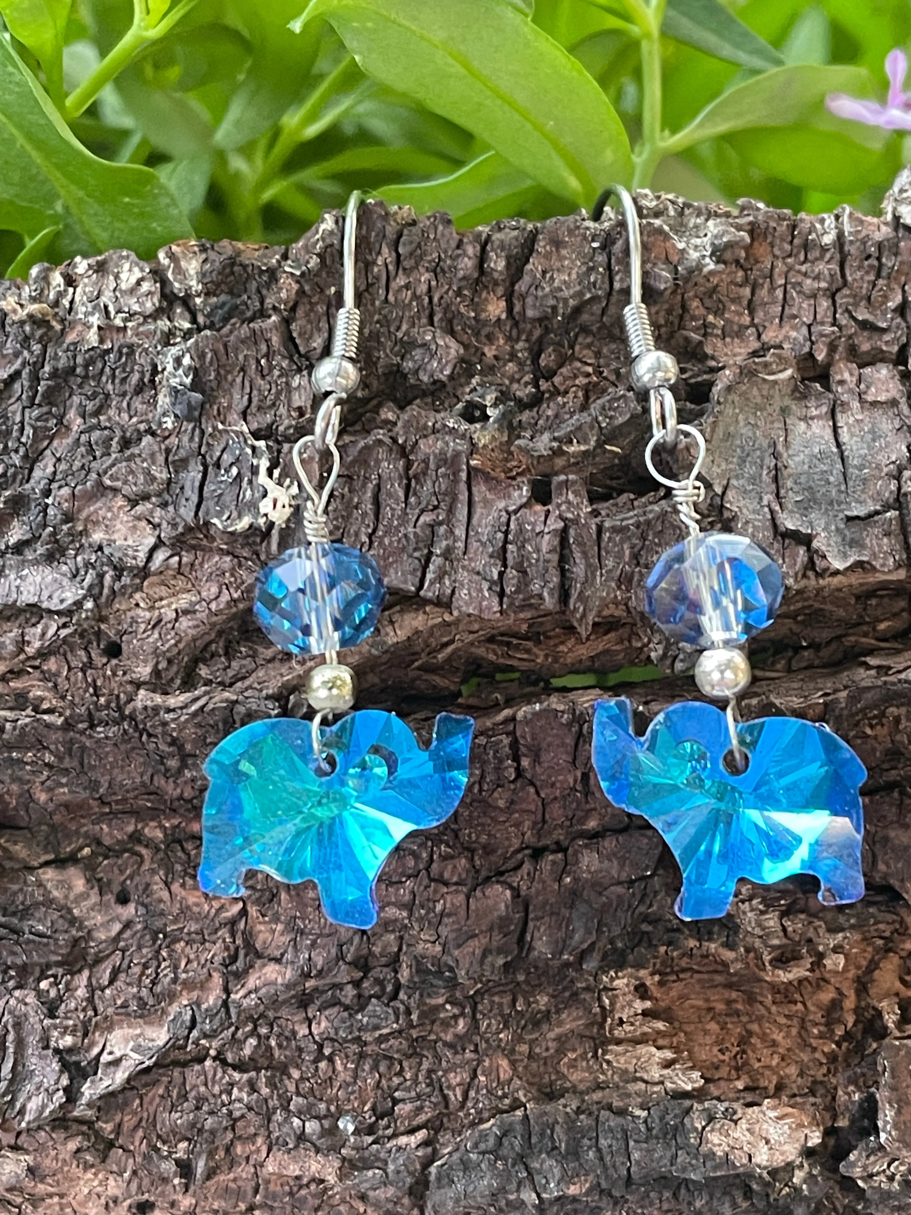 Crystal Elephant Earrings