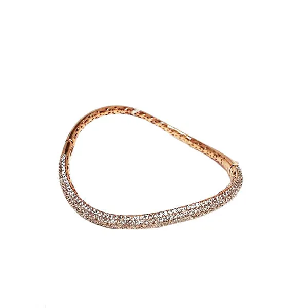 Dazzler's Cubic Zirconia Curved Bangle