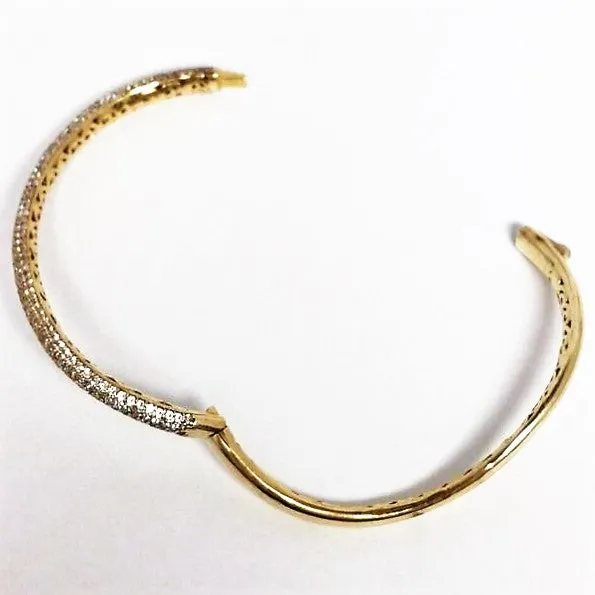 Dazzler's Cubic Zirconia Curved Bangle