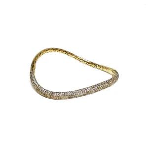 Dazzler's Cubic Zirconia Curved Bangle