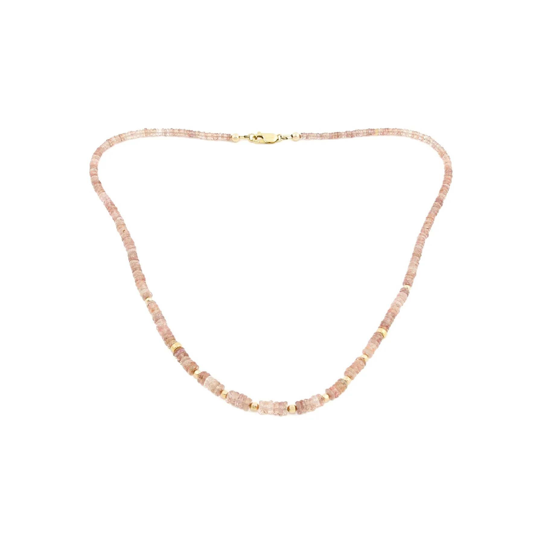 Desert Rose Sapphire Beaded Necklace