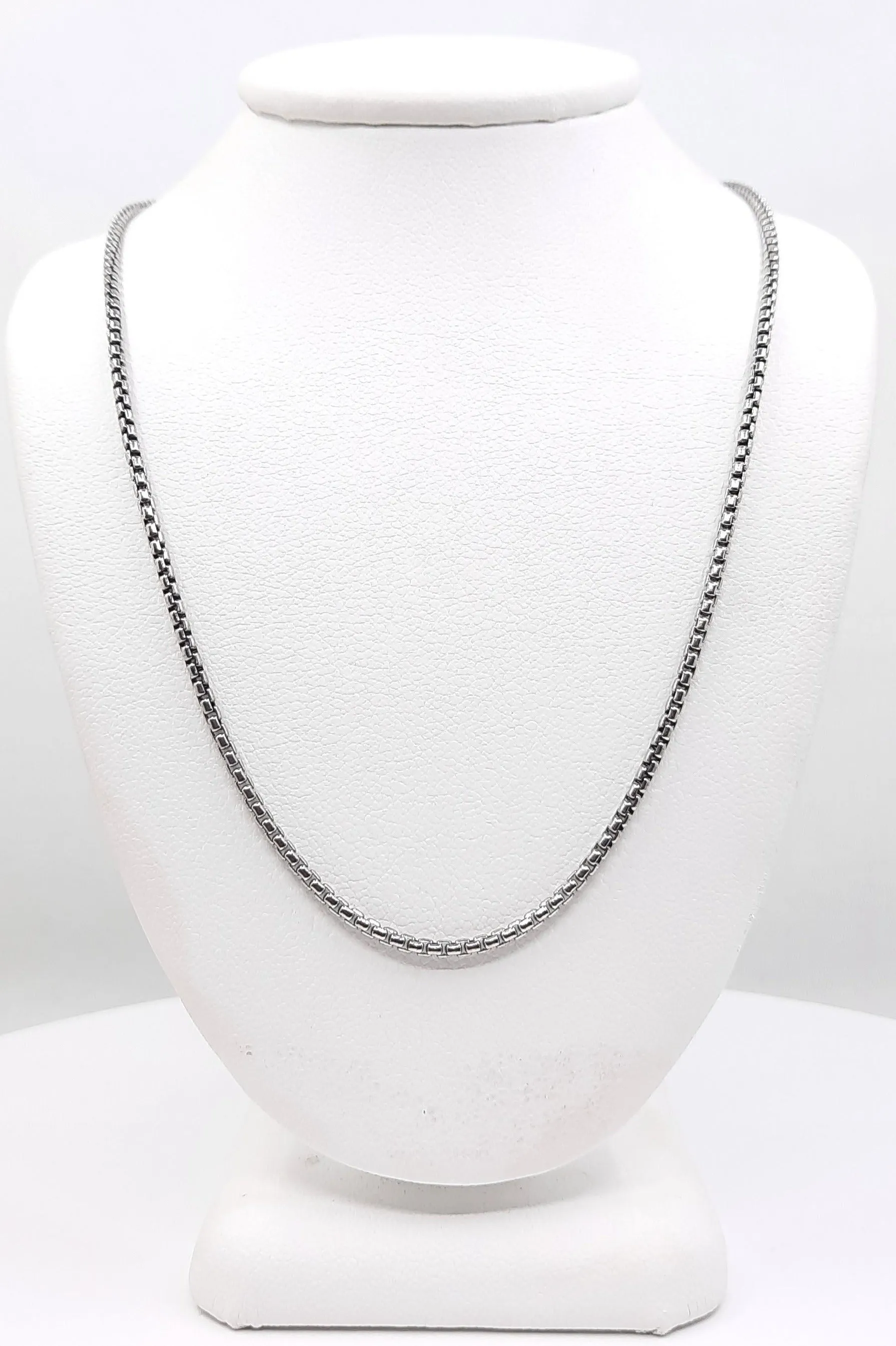 Diamond Marquise Necklace Silver 22"