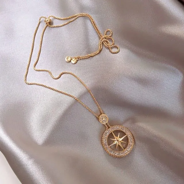 Fashion Classic Star Long Necklaces Charm Jewelry XYS0357