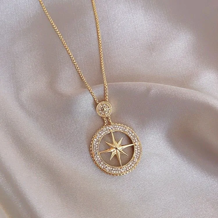 Fashion Classic Star Long Necklaces Charm Jewelry XYS0357