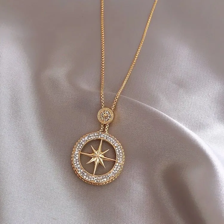 Fashion Classic Star Long Necklaces Charm Jewelry XYS0357