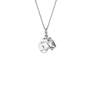 Field Mouse Necklace Pendant Silver