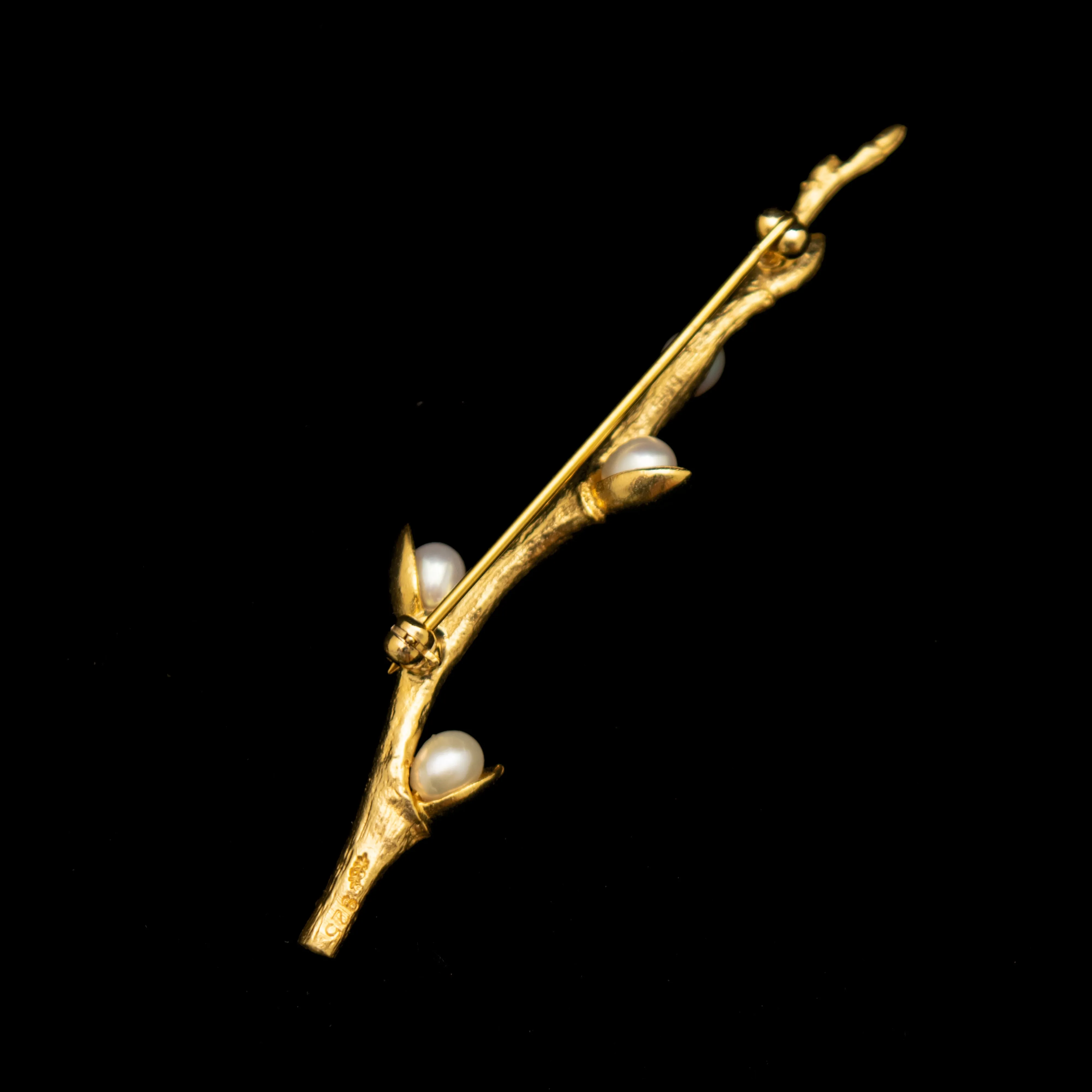 Fine Pussy Willow Brooch