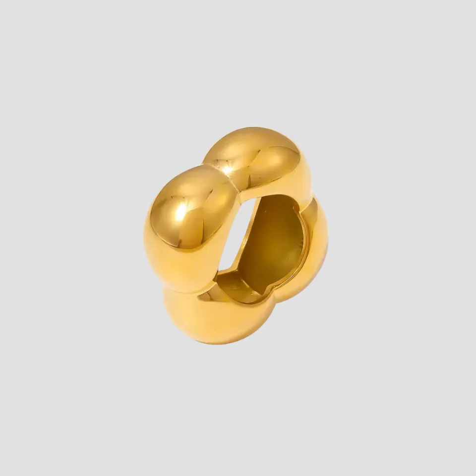 Geometric Bolt 18k Gold Ring