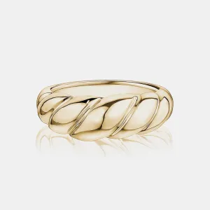 Gold Croissant Ring