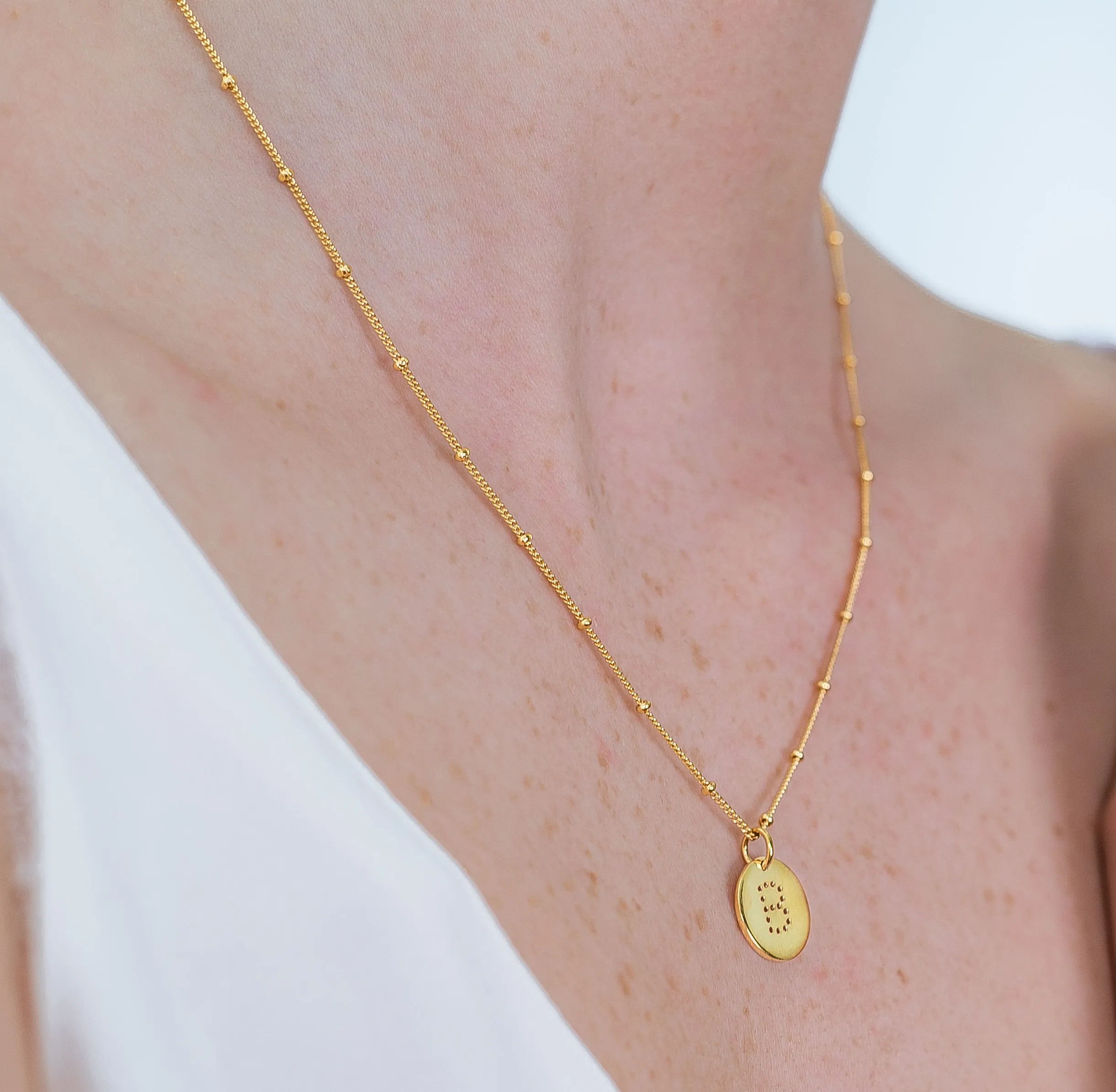 Gold Vermeil Alphabet Y Necklace