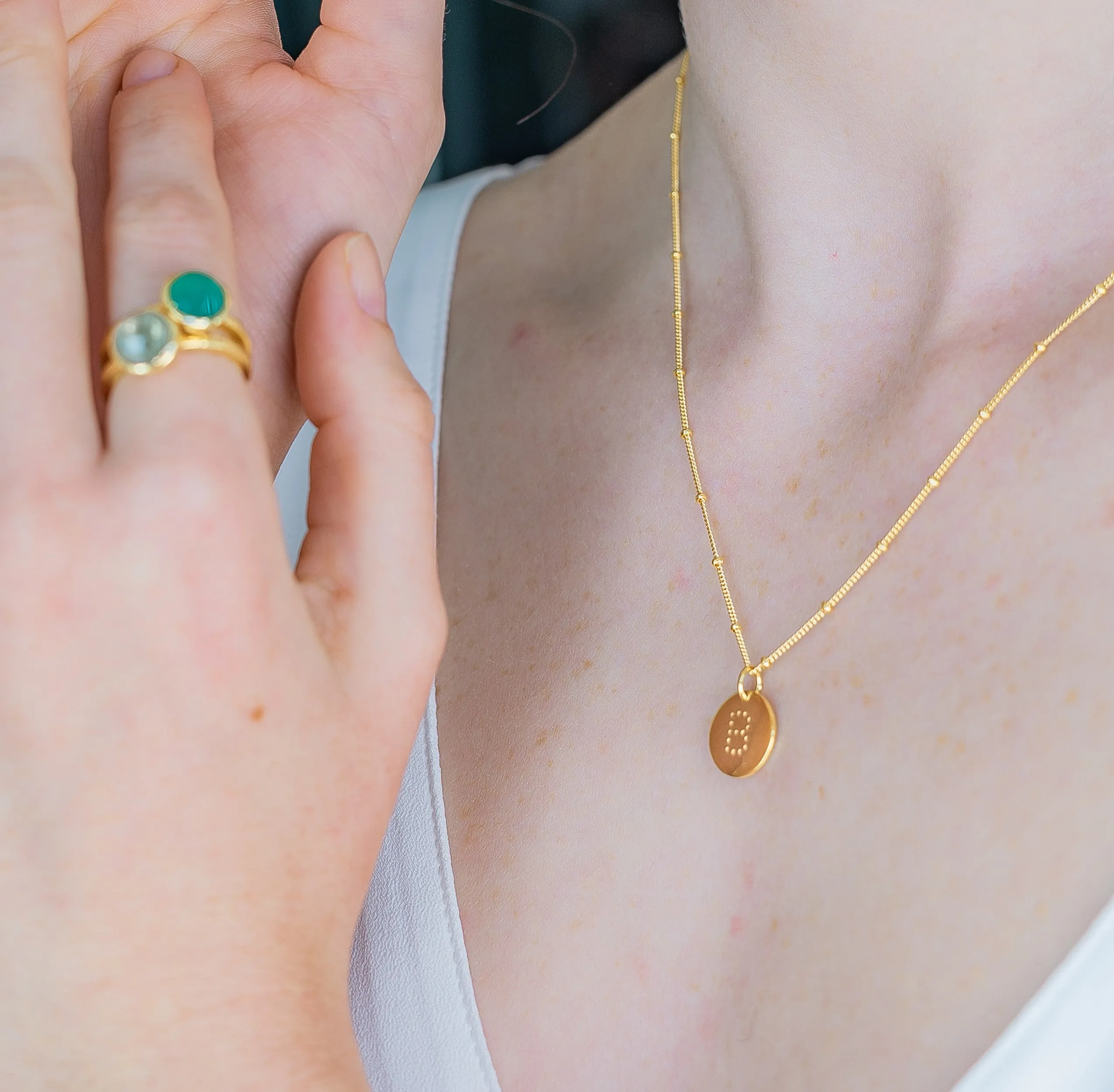 Gold Vermeil Alphabet Y Necklace