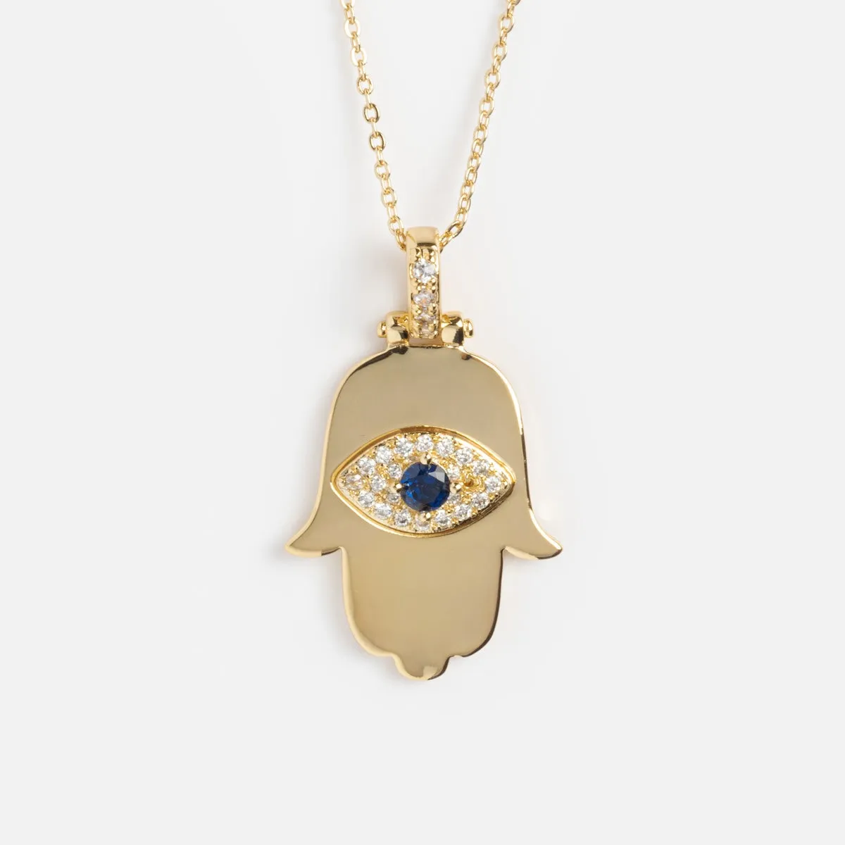 Hamsa Pendant Necklace