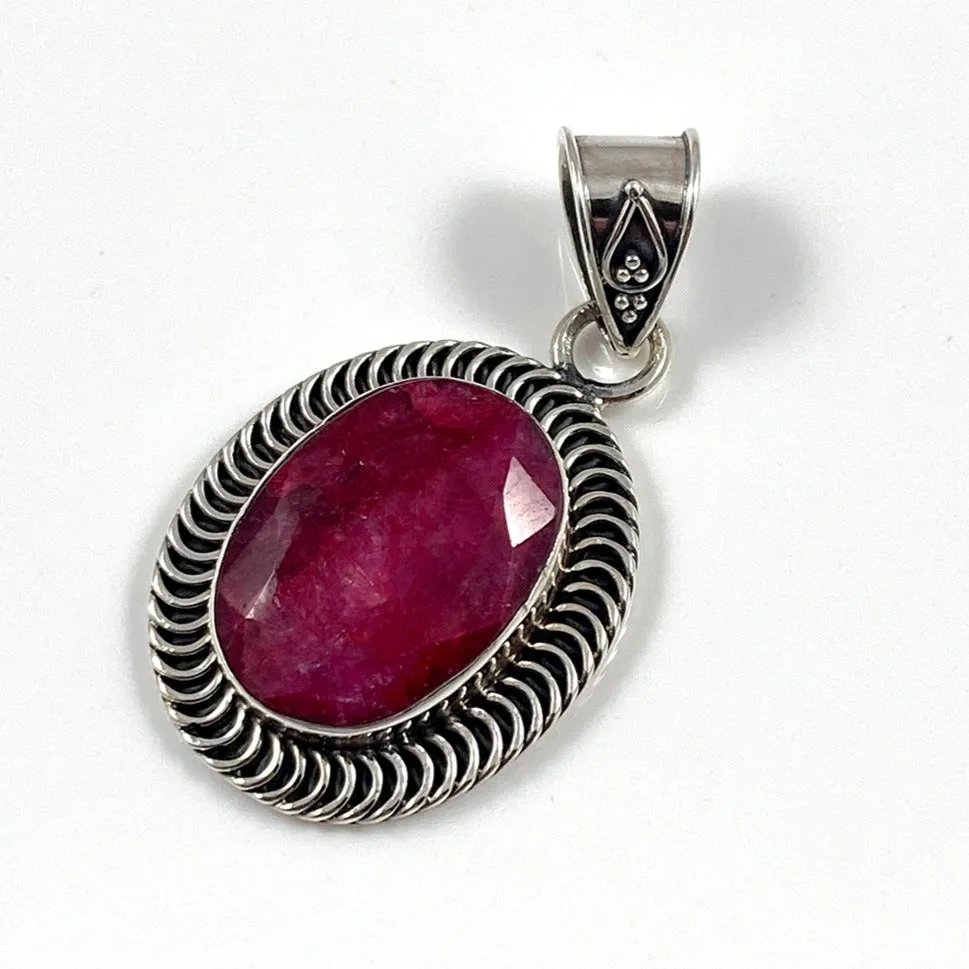 Indian Ruby Pendant