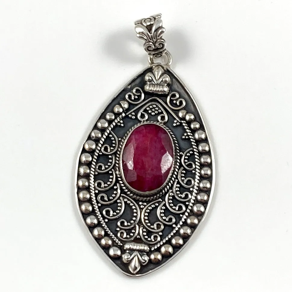 Indian Ruby Pendant