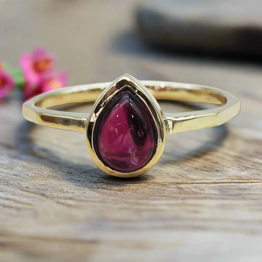 July Birthstone Ring - Ruby