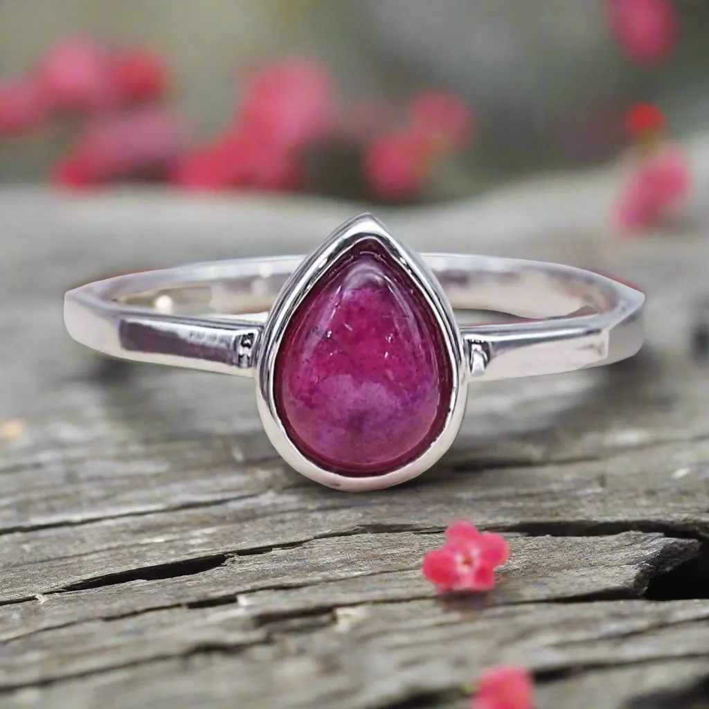 July Birthstone Ring - Ruby