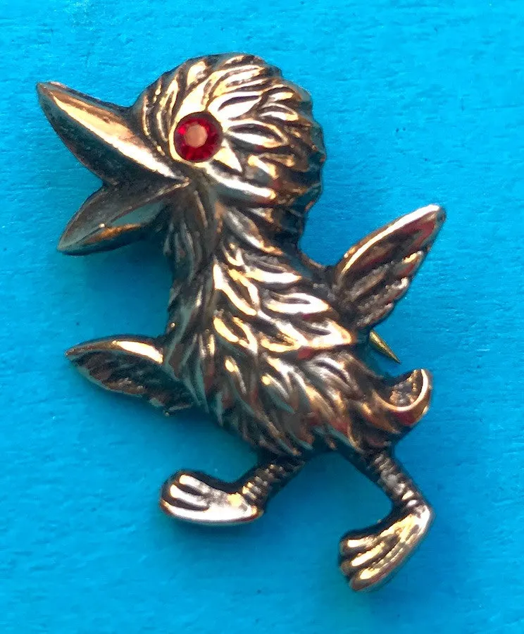 Just Happy to Be Alive...Joyful Vintage Baby Bird Brooches