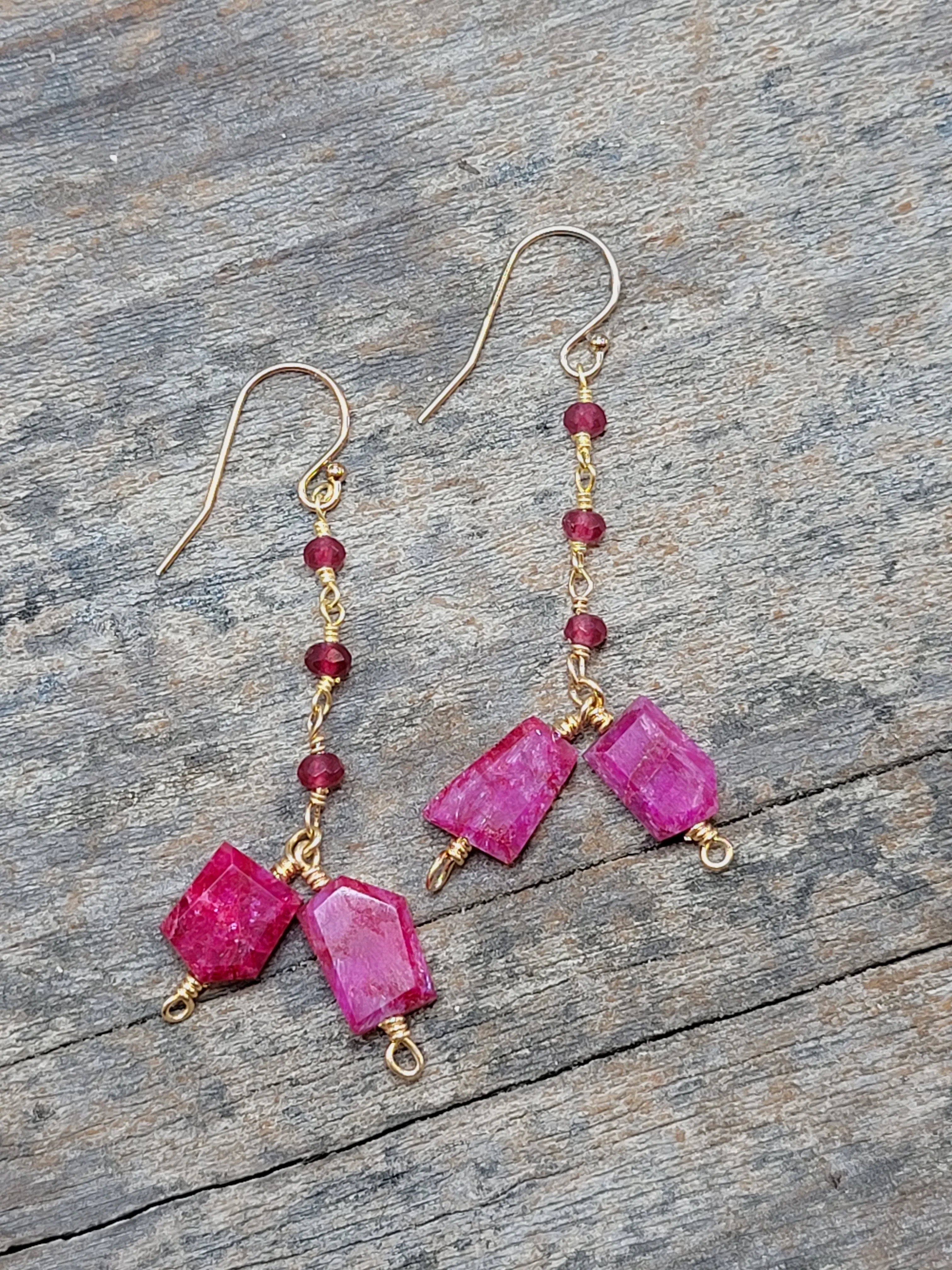 La Jolla Earring in Ruby