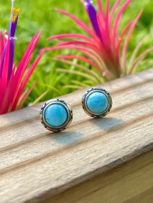 Larimar Crystal Earrings