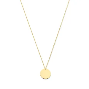 Le Marais Jeanne 14 karat gold necklace with coin