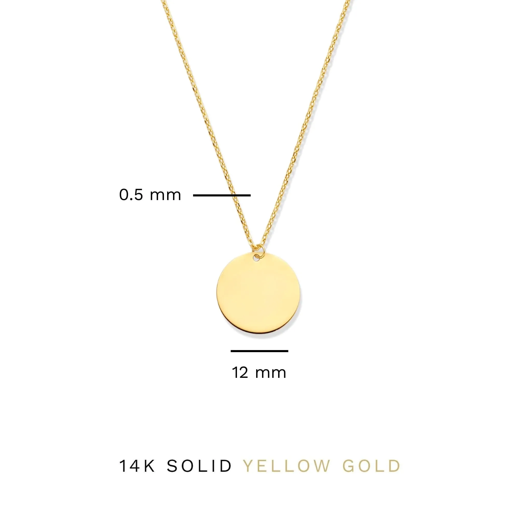 Le Marais Jeanne 14 karat gold necklace with coin