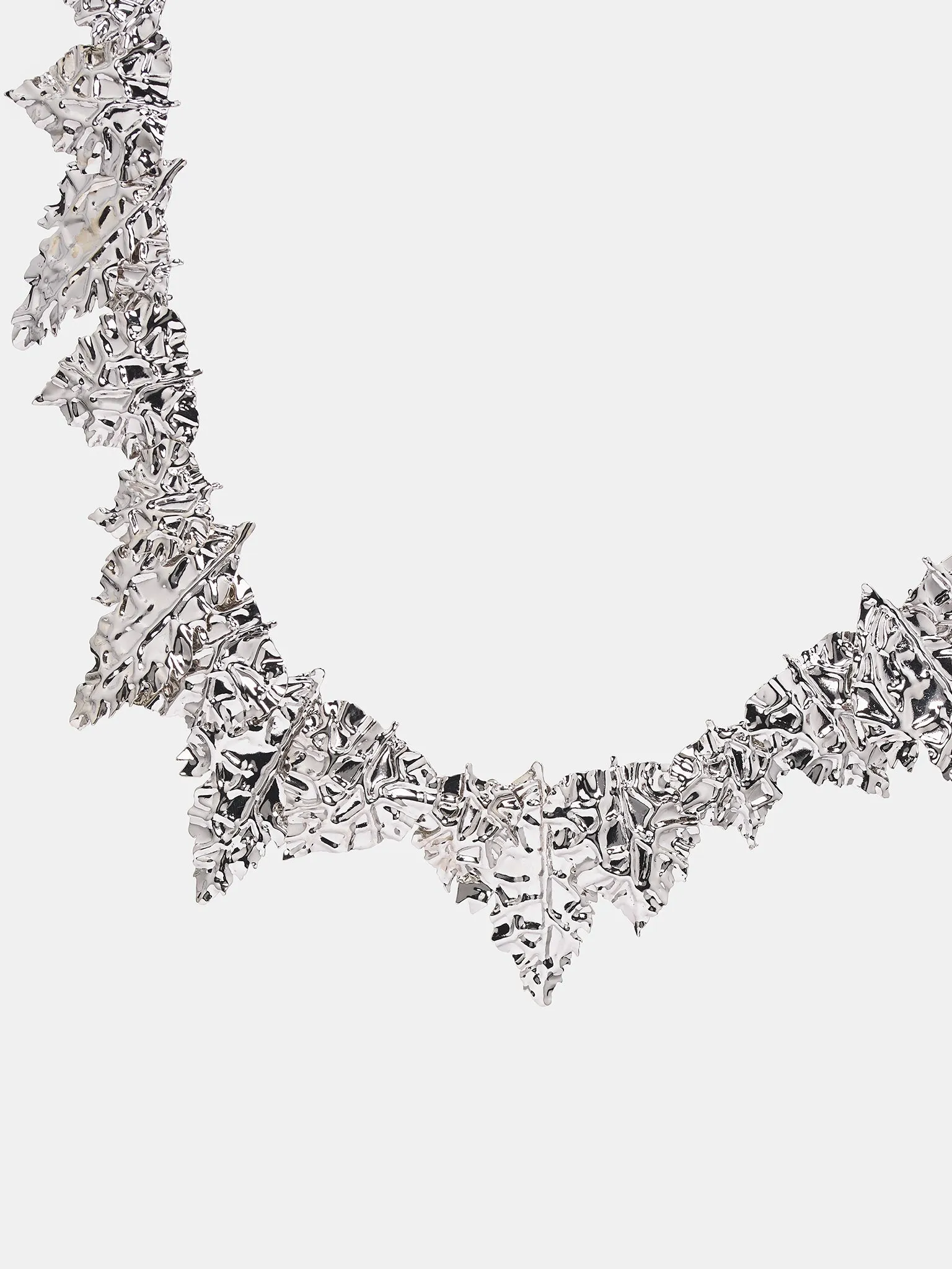 Leaf Necklace (J12UU0101-P6959-SILVER)