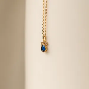 Lorelei Sapphire Teardrop Necklace