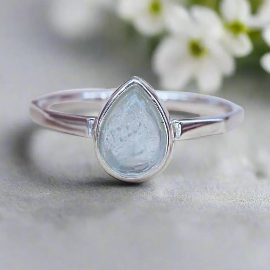 March Birthstone Ring - Aquamarine