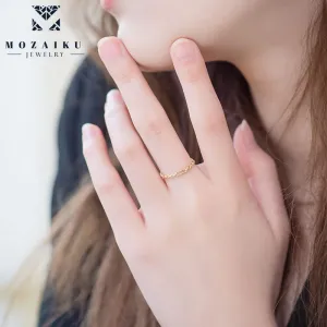 Mozaiku ChainLink Romance Ring