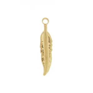 NATURE FEATHER 3/4 IN BASE CHARM (12)