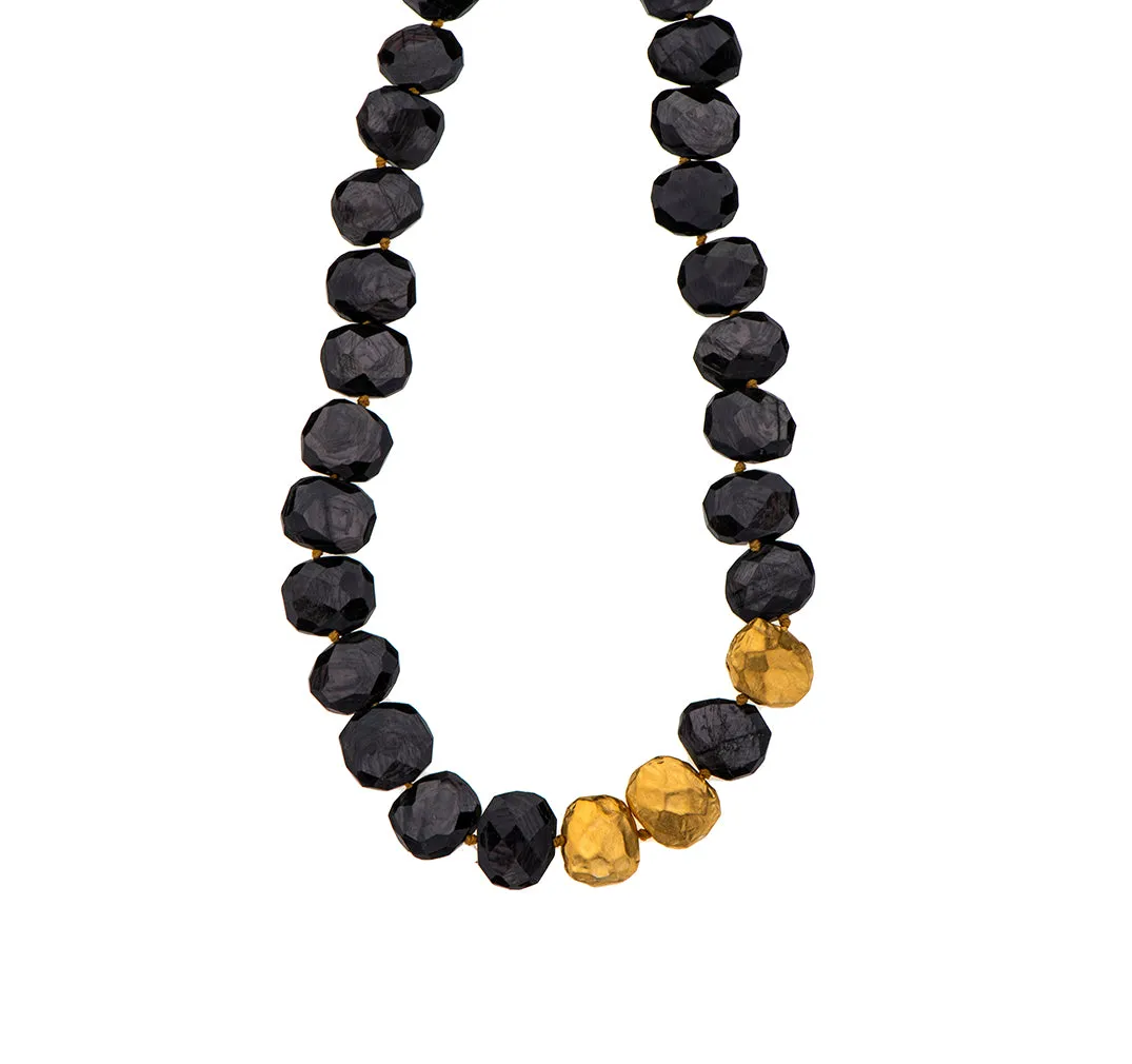 Nava Zahavi Yellow Gold Sapphire Slice Necklace