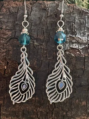 Peacock Feather Earrings